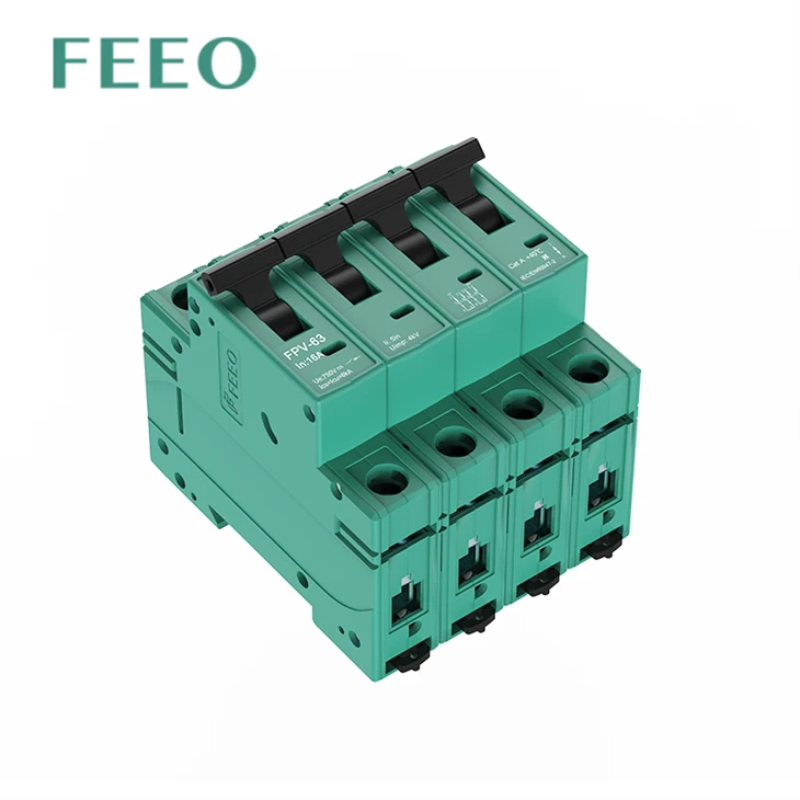 PV 10ka 250V 500v 750V 1000v 1P 2P 3P 4P Photovoltaic Solar Dc Mcb Miniature Circuit Breaker For Pv System